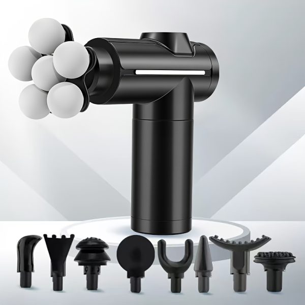Pistol profesional ,masaj profund al tesuturilor; potrivit pentru spate, gât, picioare, brațe, corp _incarcare USB
