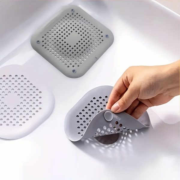 Set 2 bucăți Prindere de Păr (Perie + Filtru), Sita de Scurgere -Înghițire pentru Chiuvetă, Dop de Scurgere pentru Cadă și Duș, Dop -Miros pentru Bucătărie, Accesorii pentru Chiuveta de Baie, Ușor de Instalat, Reutilizabil, Unealtă de Curățare Zilnică pentru Baie